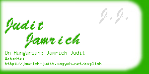 judit jamrich business card